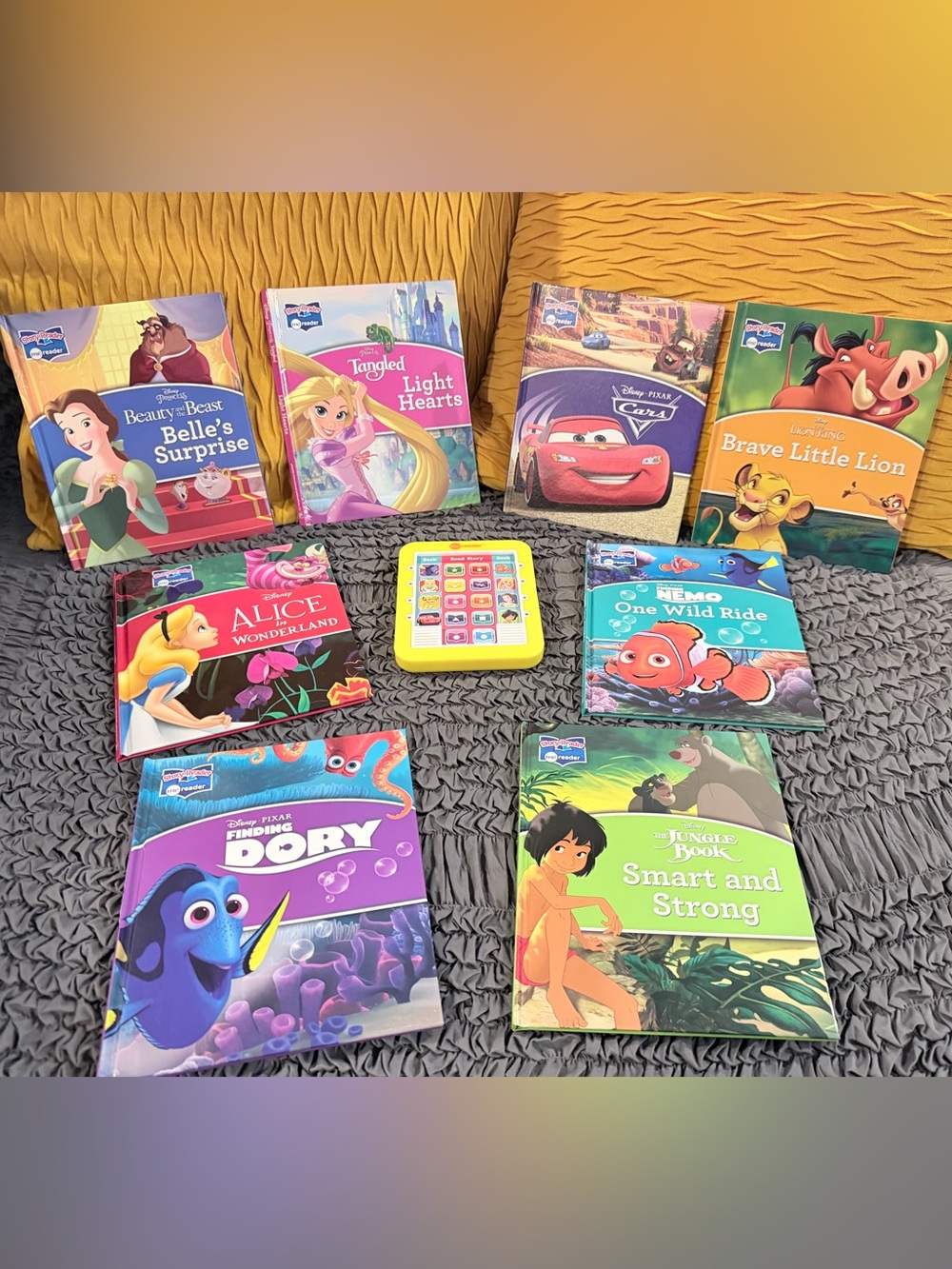 Me Reader Disney- Colorful Board Books Set with Yellow Interactive Learning Toy